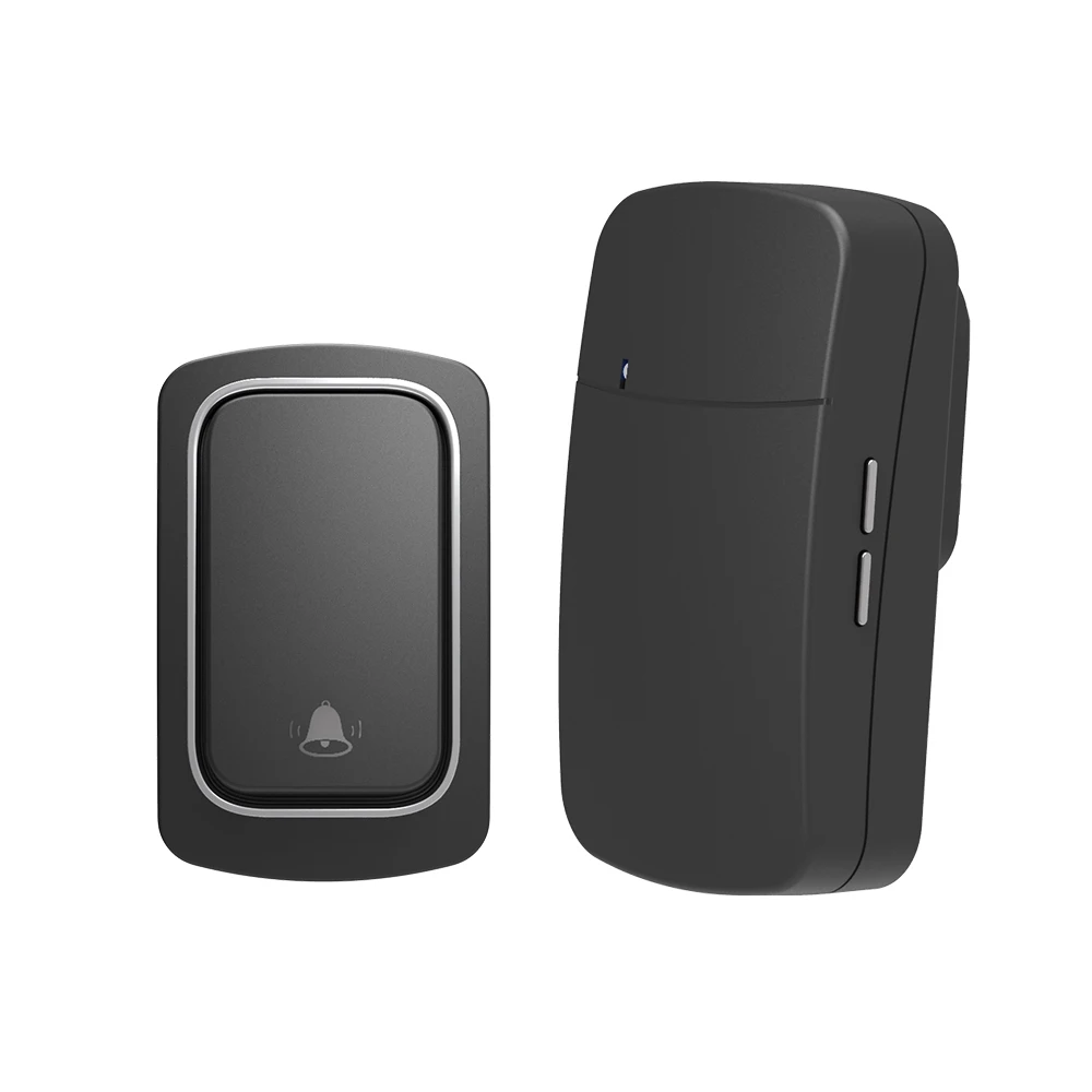 SIXWGH Draadloze Deurbel Geen Batterij nodig Waterdichte Zelfaangedreven Deurbel Sets Thuis Outdoor Kinetische Ring Chime Deurbel