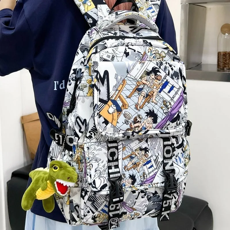 Anime Dragon Ball Mannen Vrouwen Grote capaciteit Graffiti Rugzak Basis- en Middelbare Scholieren Schooltas Mode reistas