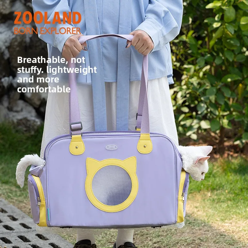 Luxury Pet Carriers Backpack Dog Bag Portable Lightweight Outdoor Sling Puppy Transport Travel Crossbody Handbag Dog Accessories