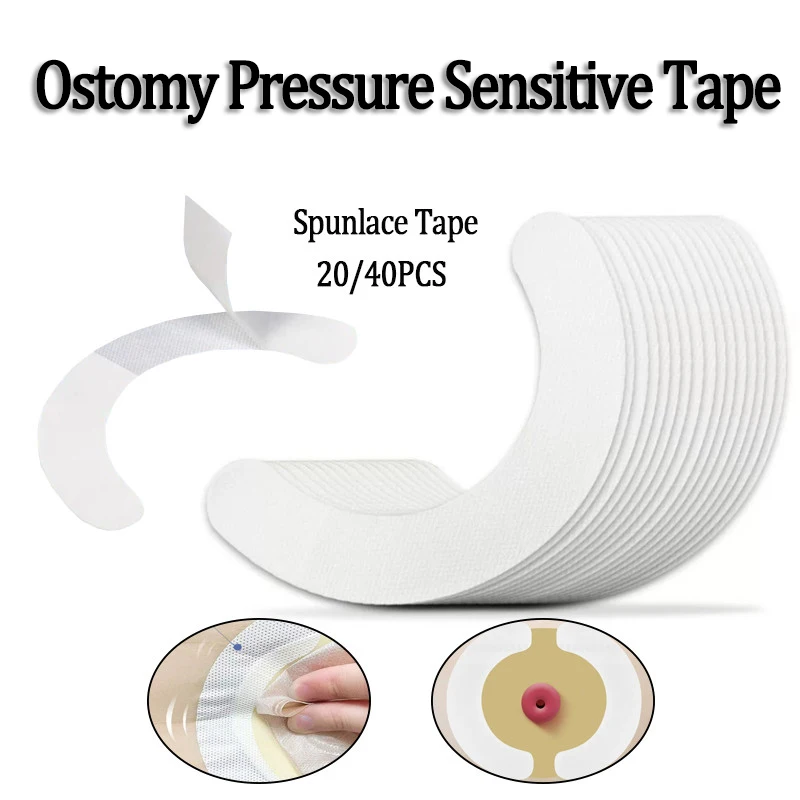 Medical Ostomy Bag Reinforcement Strip Pressure Sensitive Tape Stomy Chassis Elastic Spunlace Anti-Leak Patch