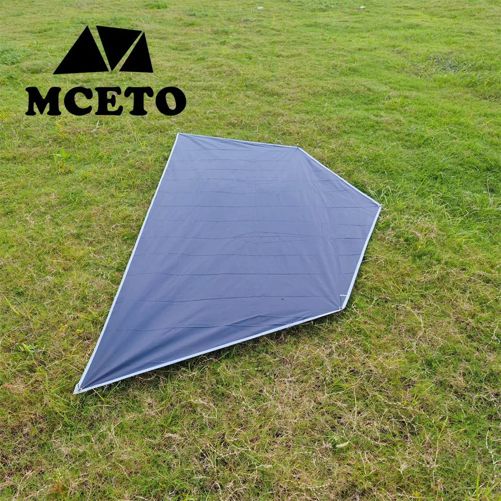 Polygonal Camping Mat Ultralight Hiking Picnic Beach Portable Ground Sheet PU4000 Oxford Cloth Waterproof Pyramid Tent Mats