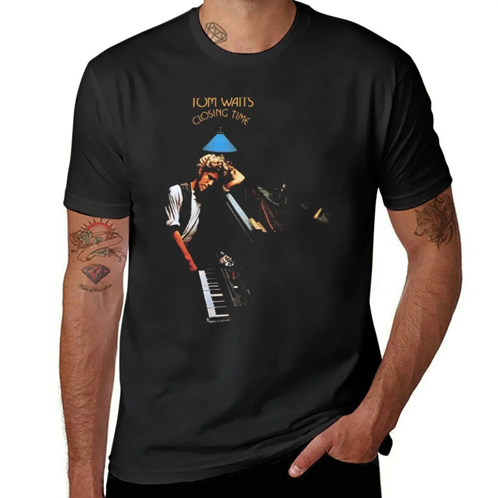 Tom waits- closing time T-Shirt tees kawaii clothes customs design your own mens graphic t-shirts hip hop