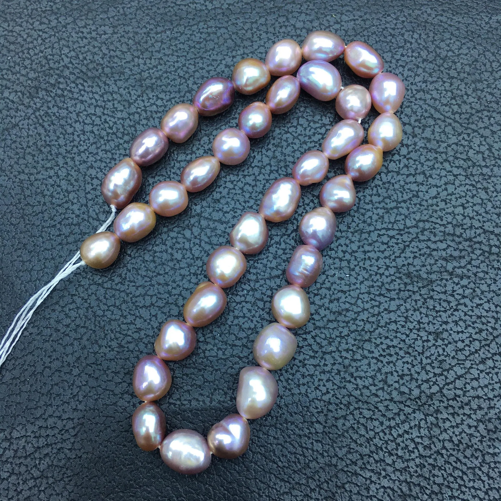 Baroque Freshwater Pearl White Black Pink Pearl Straight Cross Holes Diameter 7.4-8.4mm For Jewelry Making Diy Necklace Bracelet