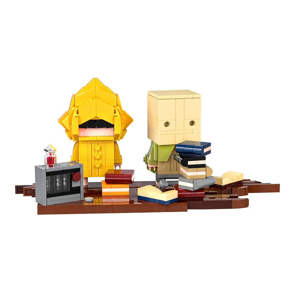 

Gobricks MOC Little Nightmares Building Blocks Model Mono And Six Action Figures Bricks Assemble Toys Kids DIY Birthday Gifts