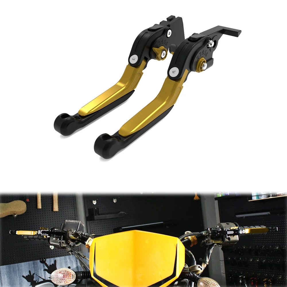 

For Suzuki RV125 VanVan 2003-2012 2013 2014 2015 2016 RV 125 Motorcycle CNC Brake Clutch Levers Adjustable Foldable Extendable