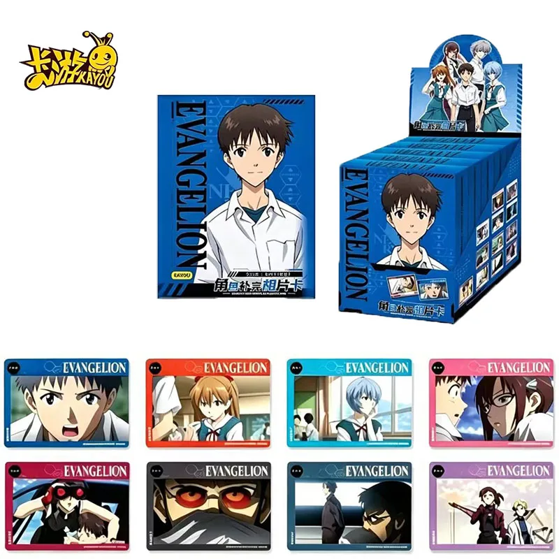 KAYOU Evangelion Character Photo Collectible Cards Wave 1 Booster Box EVA Anime Trading Card Shinji Rei Asuka Game Card Toy Gift