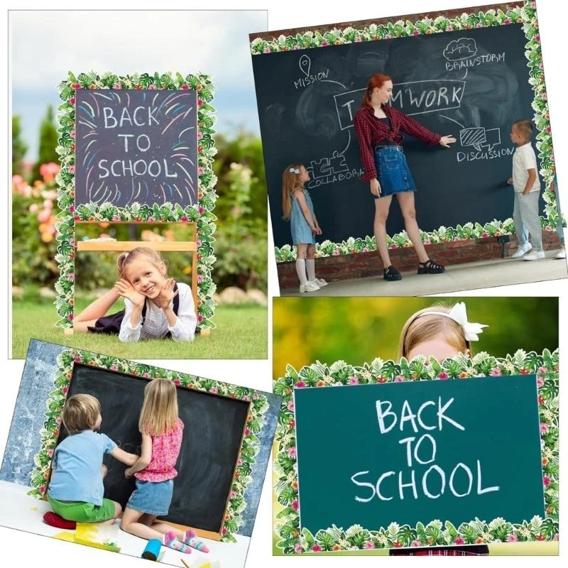 090F 60,69 -футовой доска Bulletin Borders Flower Leaf Bord