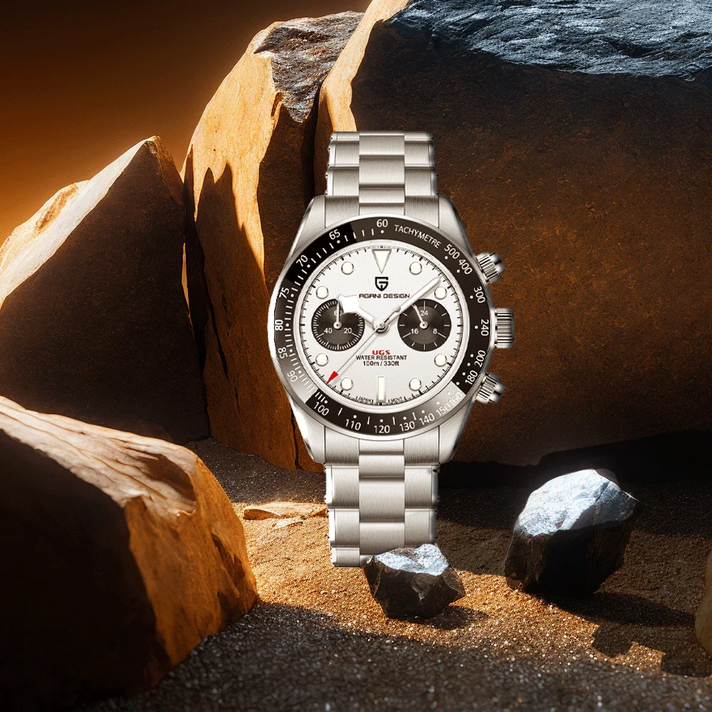 2026 Pagani design Panda men's Watch speed sports chronograph retro luxury Quartz watch men's Sapphire 10bar clock reloj hombre
