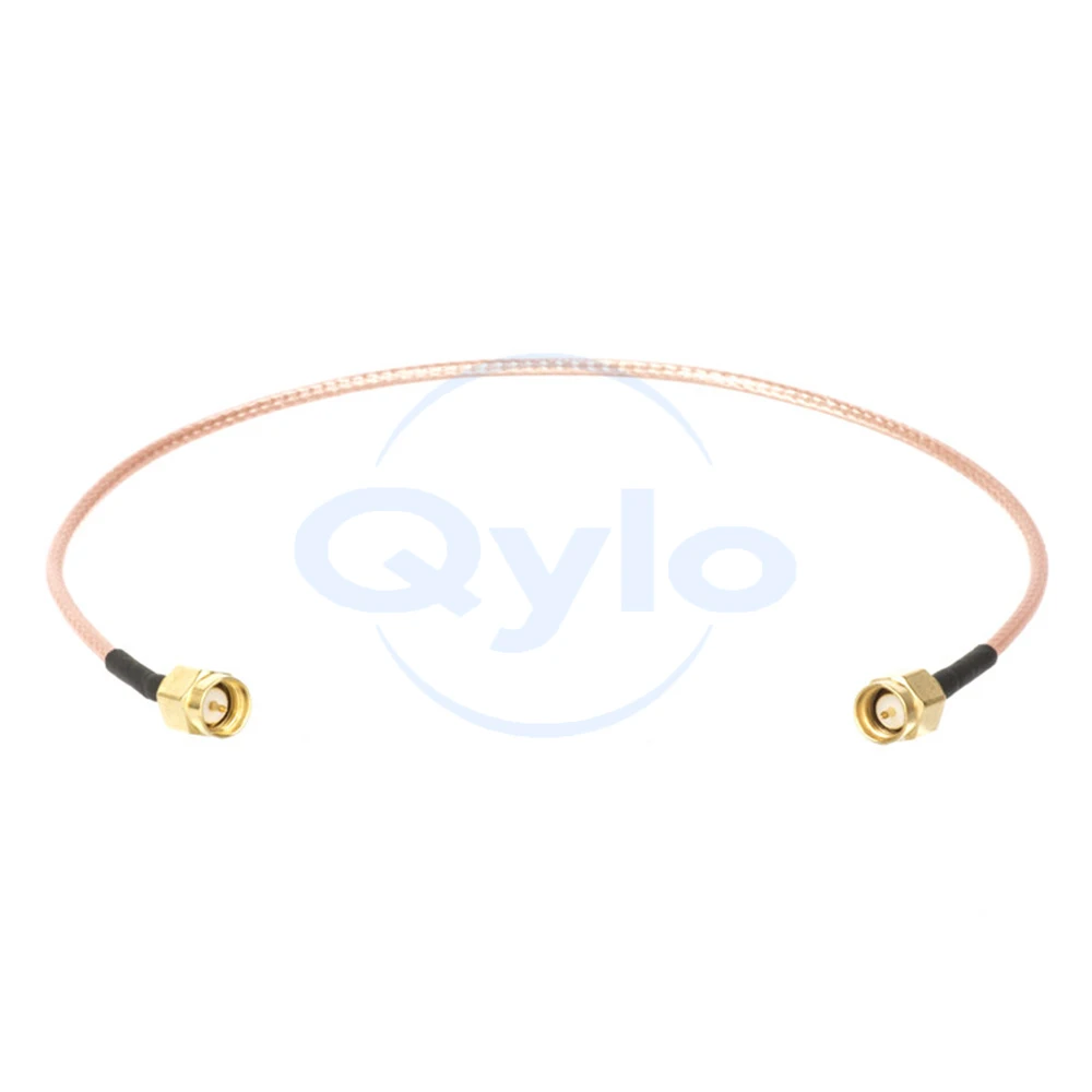 SMA Radio Frequency Cable SMA Patch Cable SMA-J Male/Female Adapter Cable RG316 Silver-Plated Feeder Cable - K (1 pcs)