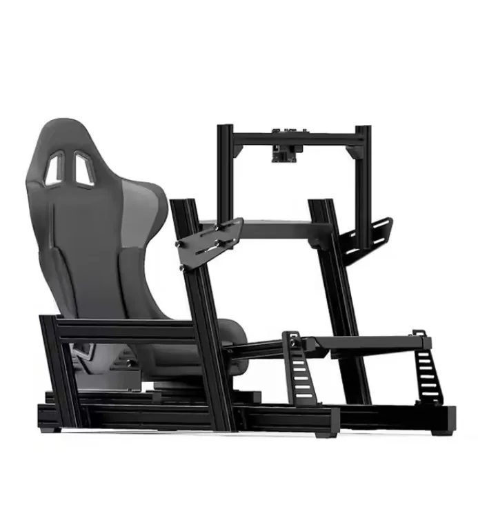 

Simple Smart Steering Wheel Sim Racing Cockpit Rig 40*40 40*80 Black T Slot Extrusion Aluminum Profile for Car Driving Simulator