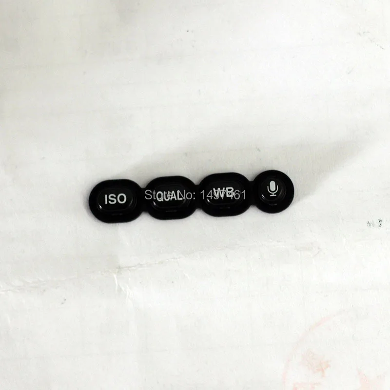 Original Voltar ISO QUAL WB AUDIO Borracha Botões Bar, Peças de Reparação para Nikon D4 D4s SLR, Novo