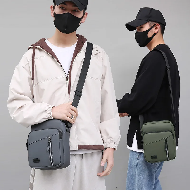 High Quality Waterproof Pack Fashion Casual Men's Crossbody Shoulder Bag Top Handle Design Man Messenger Handbag sling bag