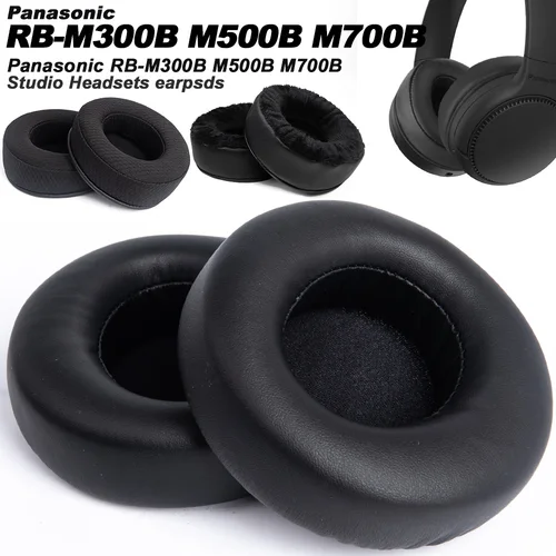 Almohadillas para auriculares Panasonic RB-M300B M500B M700B, almohadillas de repuesto para auriculares, tela de malla, cubiertas de memoria, esponja, proteína suave