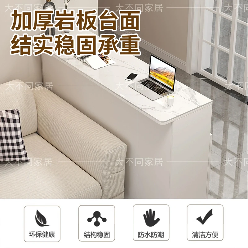 Slate Bar Table Kitchen Dining Room Partition Side Cabinet Multifunctional Entrance Small Bar Modern Simple Tall Table