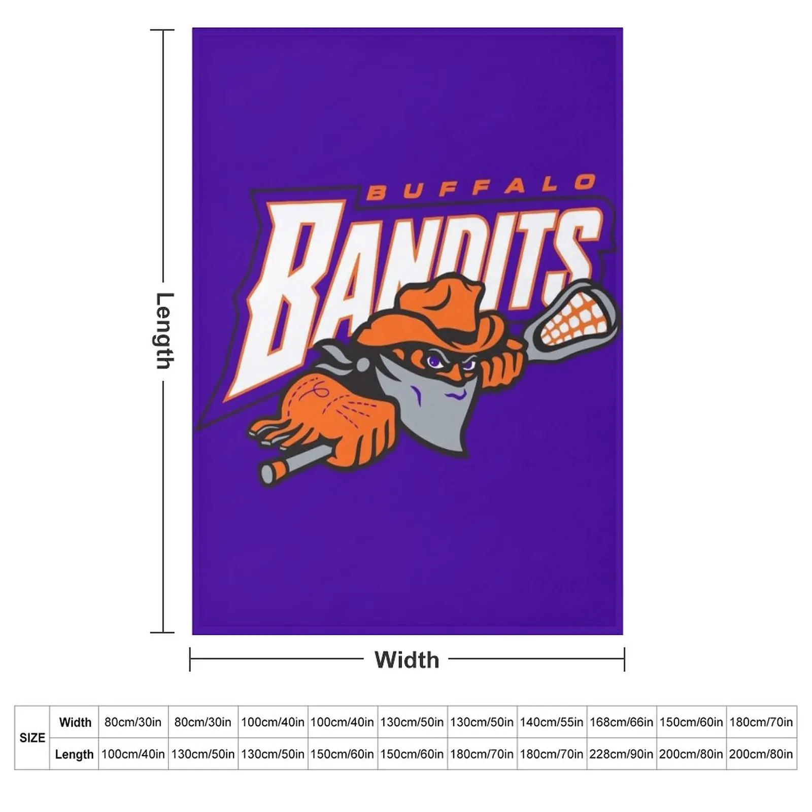 LC_The Buffalo Bandits Essential Throw Blanket Luxury Designer Hair Blankets