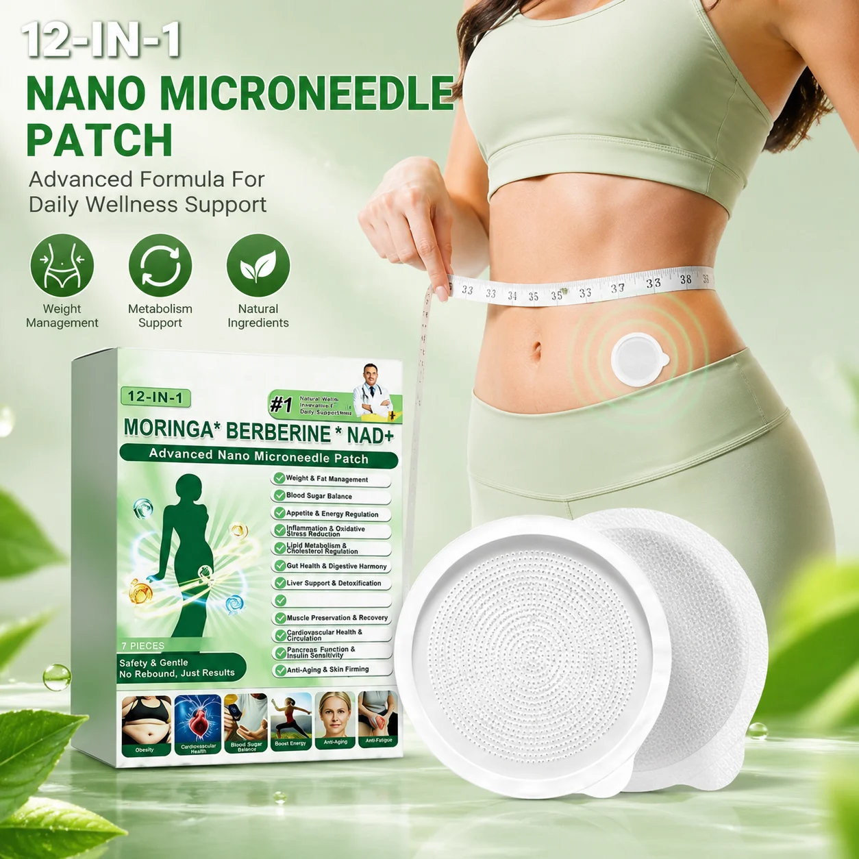 Herbal Weight - Advanced Herbal Berberine NAD Nano Microneedle