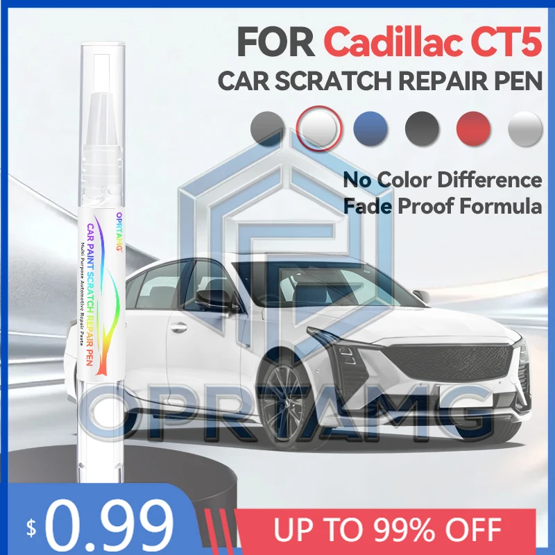 

2026 Hot Car Paint Repair Pen Touch Up Scratch Remover DIY Auto Accessories For Cadillac CT5 White Red GEJ Cyan GGX Black CADGB