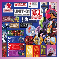 Evangelion Stickers Anime Cartoon DIY Skateboard Bicycle Guitar Laptop Waterproof Stiker Waterproof Chassis Protective Stickers