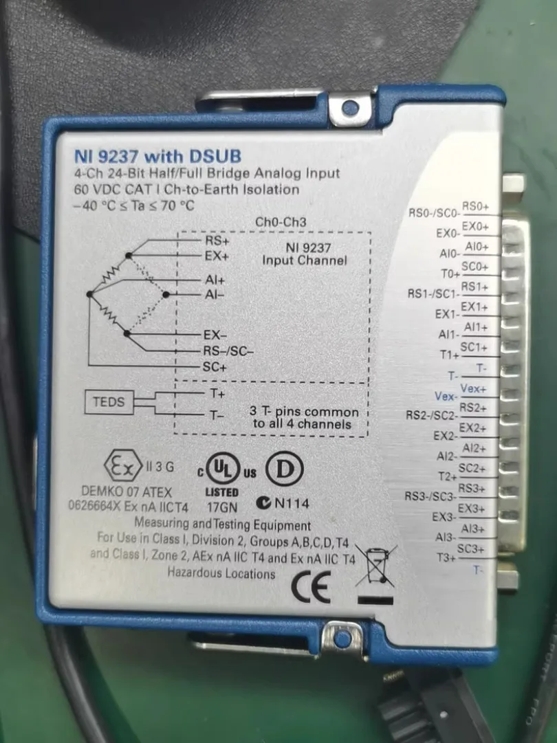 NI 9237 National Instruments NI 9237 with DSUB cDAQ Strain / Bridge Input Module#xhd
