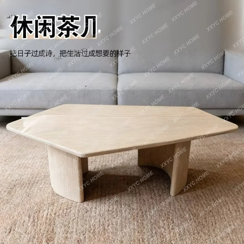 XX Silent Wind Coffee Table  Medieval Homestay  Living Room Special-shaped Small Table Model Room Living Room