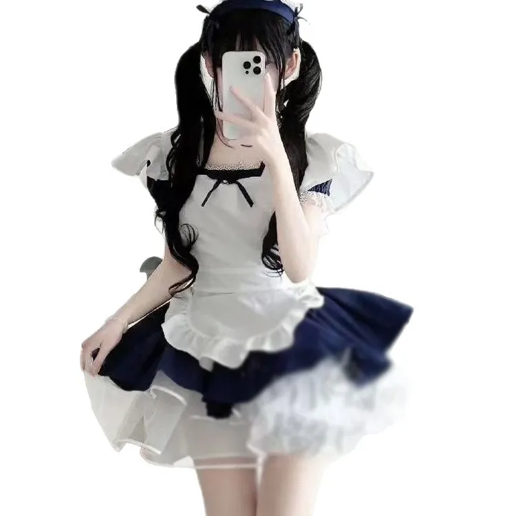 Pure lust cute angel maid apron uniform cosplay sexy Japanese maid costume view 5