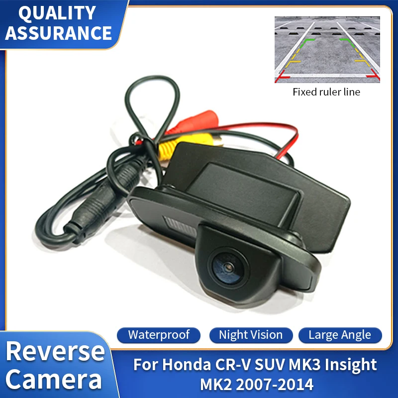 Car Rear view Reverse Camera For Honda CR-V SUV MK3 Insight MK2 2007-2014 HD Waterproof Night Vision Backup Camera