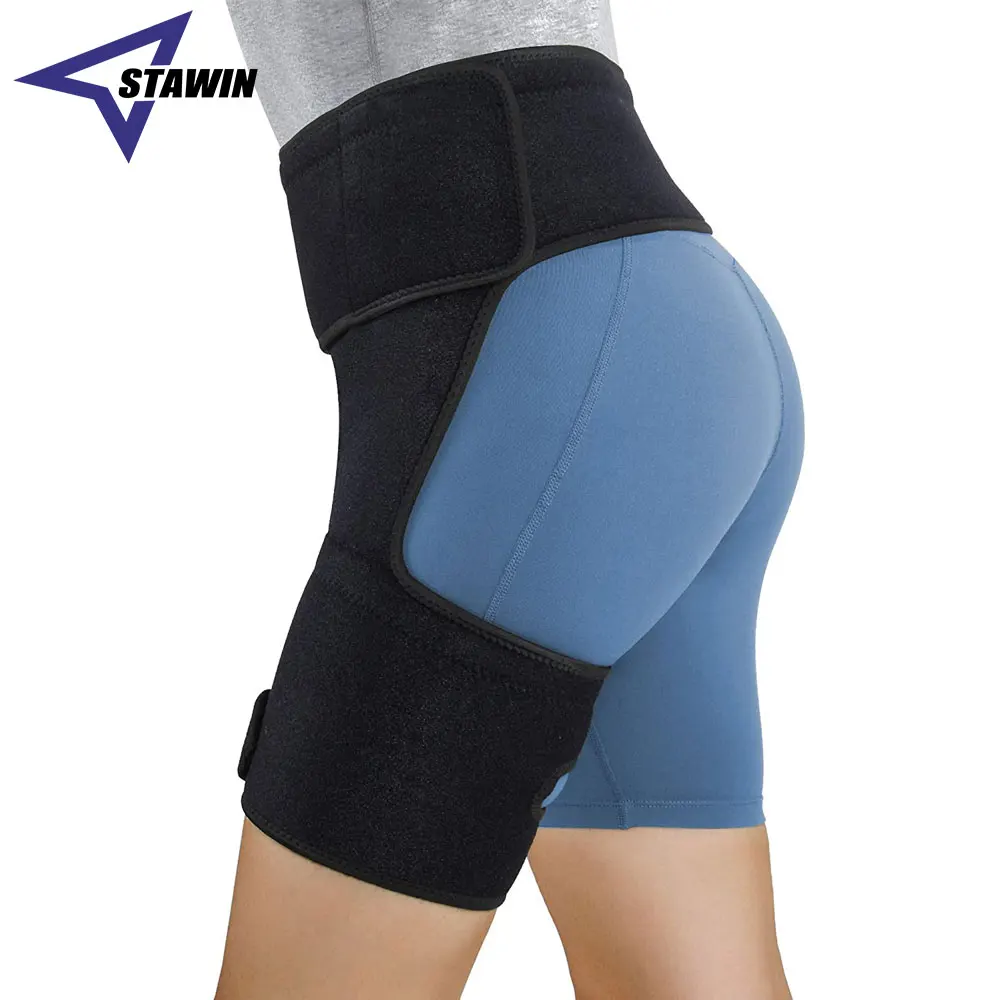 Hip Brace Thigh Compression Sleeve | Hip Sciatica Pain Relief Device Brace | Hamstring & Groin Compression Sleeve Wrap Men Women