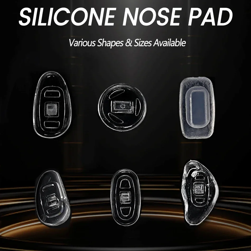 

500 Pieces = 250 Pairs of Glasses Accessories Silicone Nose Pads Size Screw Push