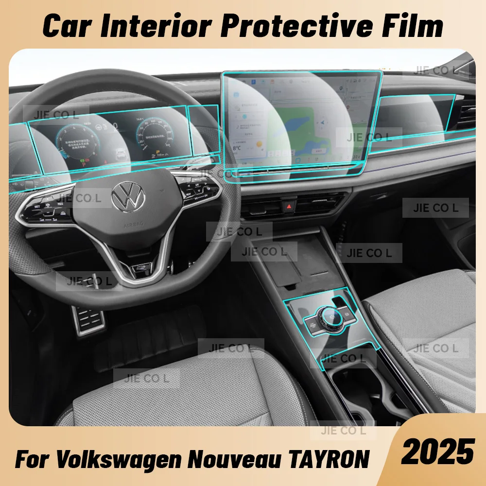 

Защитная пленка из ТПУ для салона автомобиля, центральная консоль, медиа-приборная панель, навигация, защитная пленка для Volkswagen Nouveau TAYRON 2025