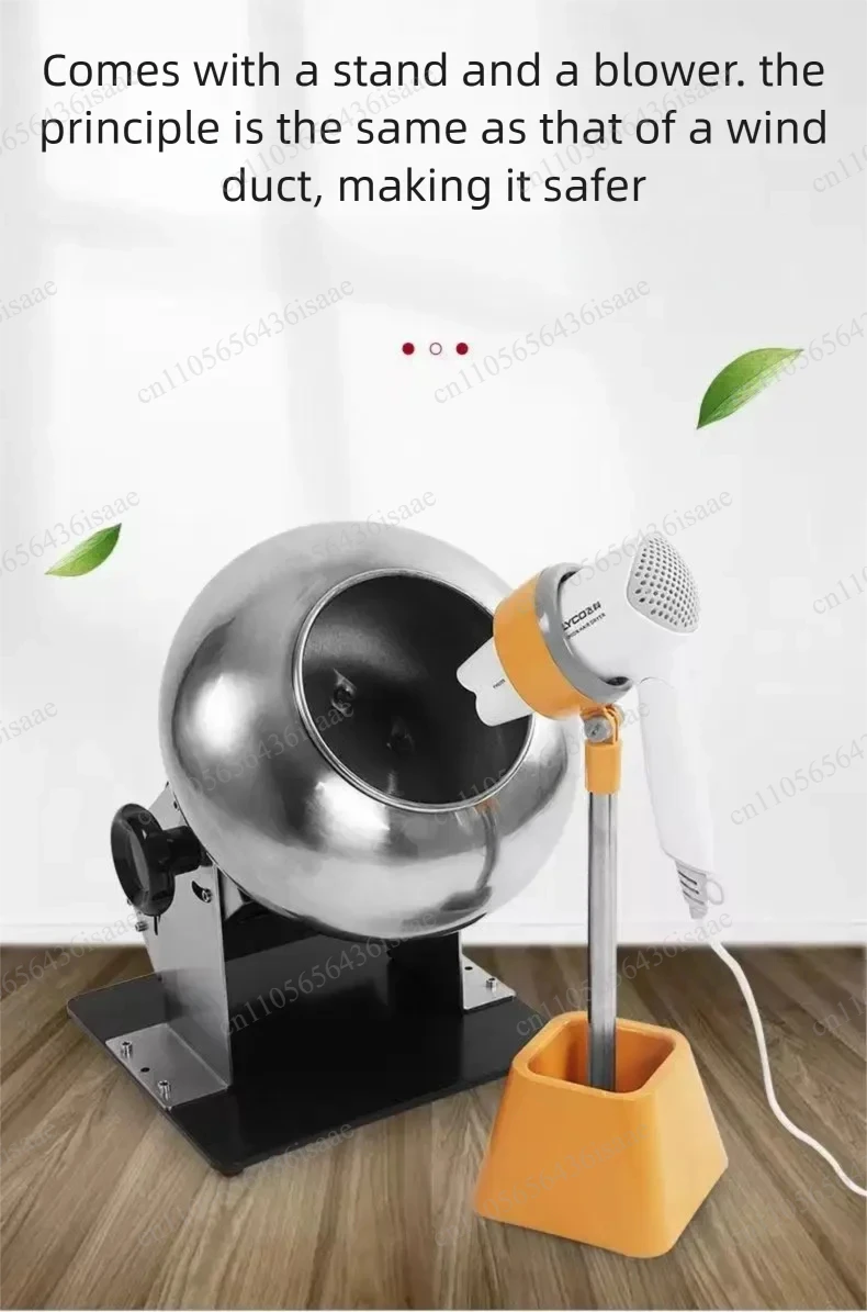 320mm Electric Sugarcoating Pan Peanut Nut Chocolate Polishing Coating Machine