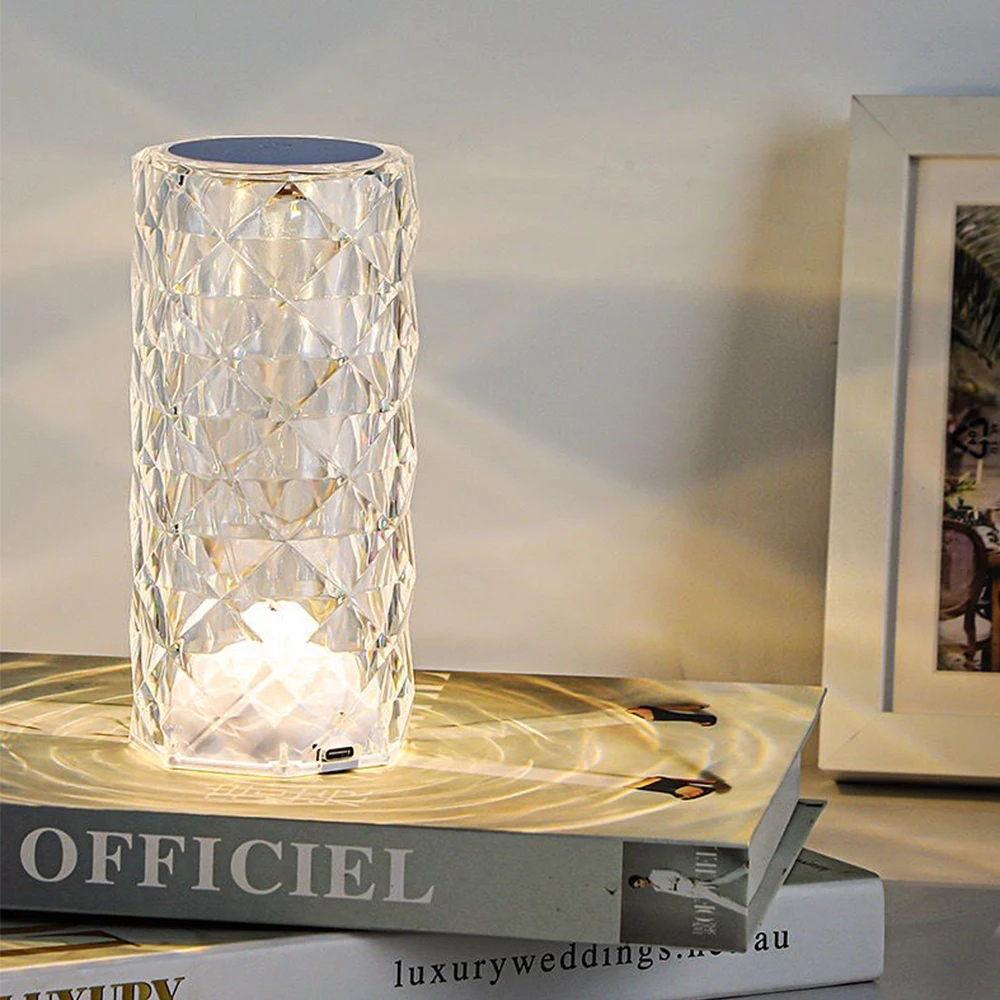 La luce di cristallo touch che cambia colore 16RGB può essere utilizzata per le luci a LED della camera da letto decorazione natalizia soggiorno camera da letto bar ambientale