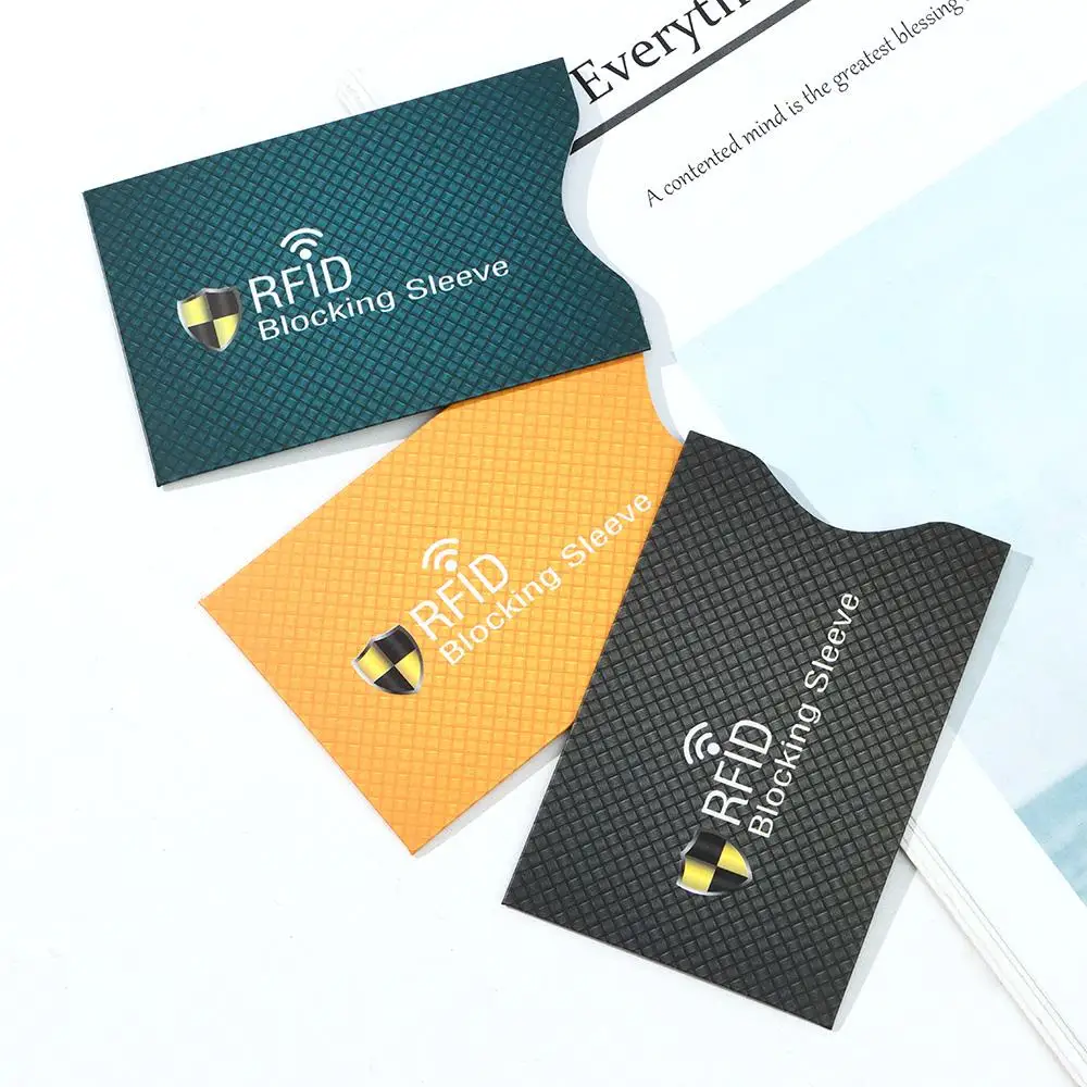 5Pcs New Safety Anti Theft RFID Credit Card Protector Bank Card Holder Blocking Slim Sleeve Protect Case Cover