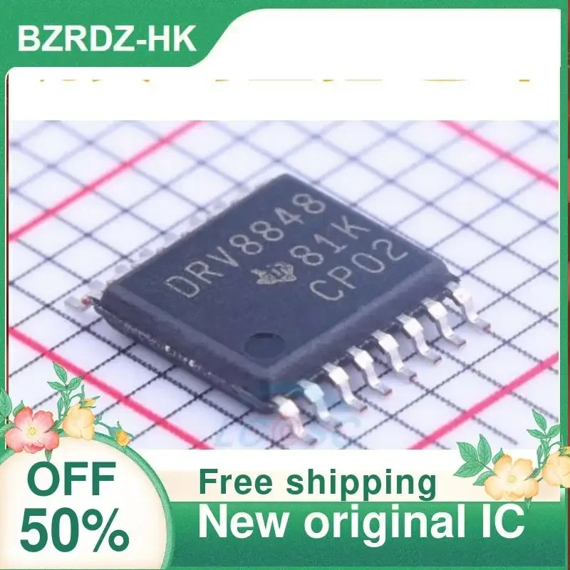 5PCS DRV8848PWPR DRV8848PWP DRV8848 TSSOP-16 Power Management IC ชิป
