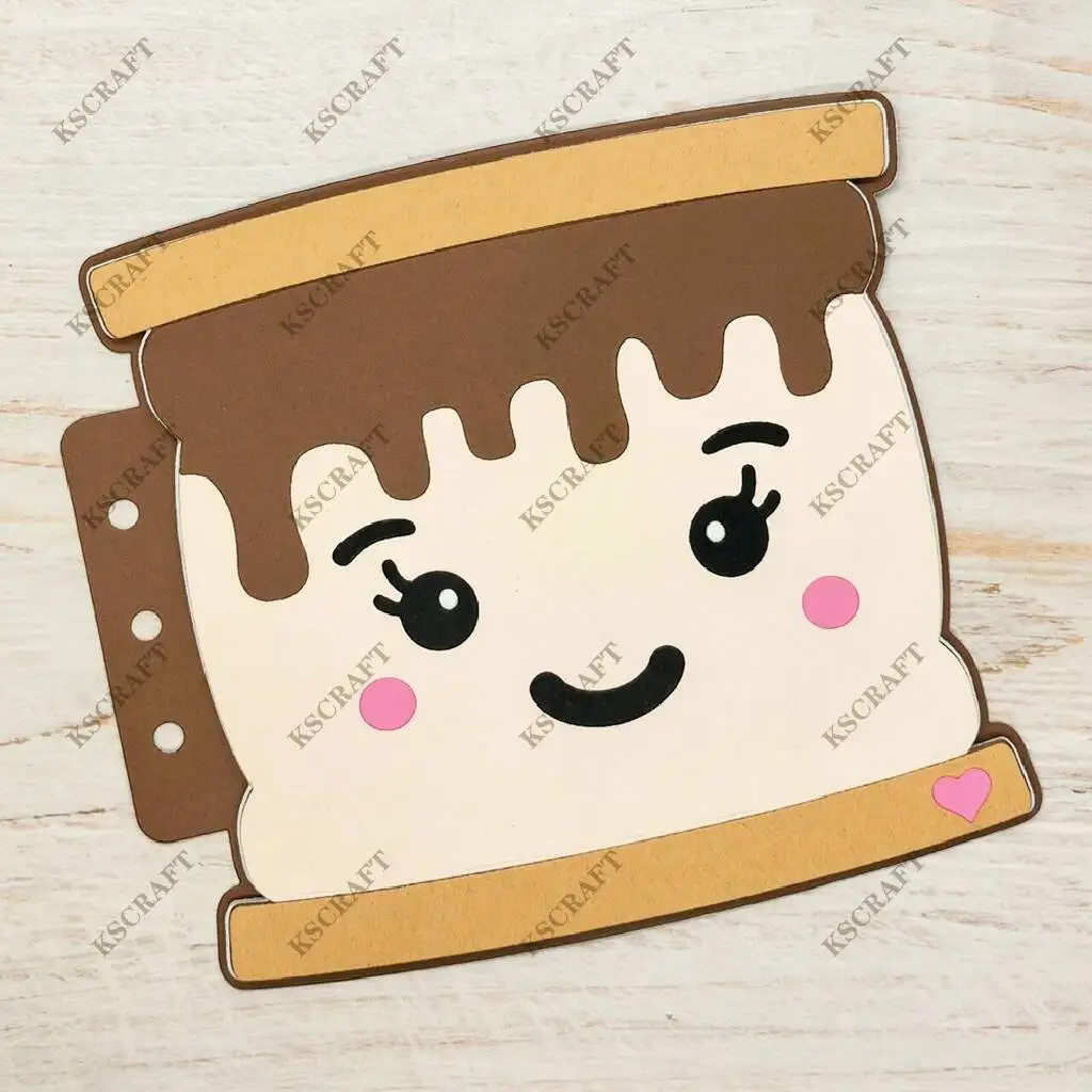 KSCRAFT Smore Mini Album Cutting Dies Stencils for DIY Scrapbooking Decorative Embossing DIY Paper Cards
