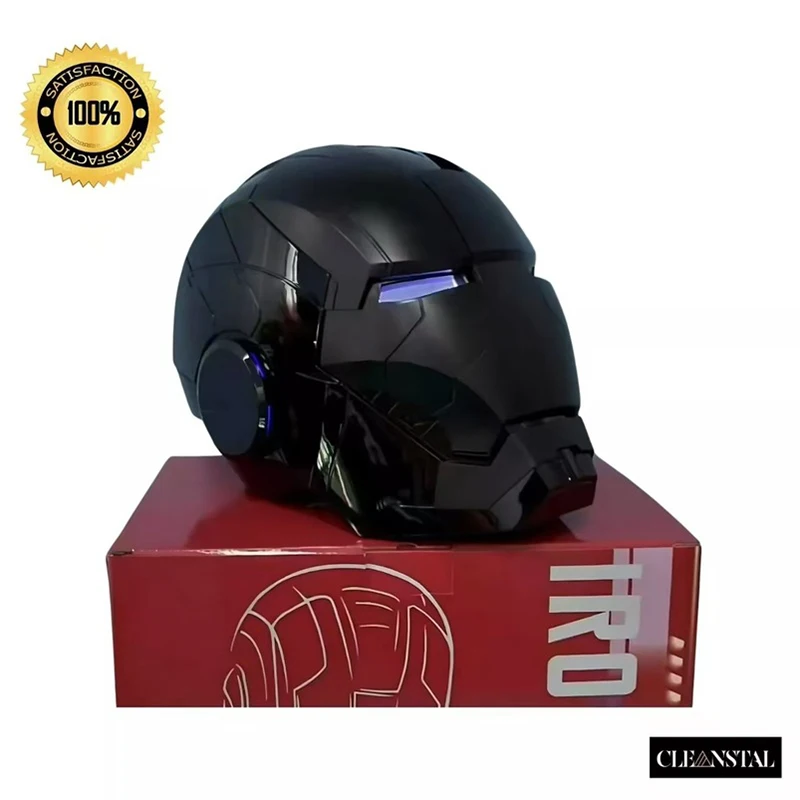 Nieuwe Iron Man-helm Zwart Goud Zwart Zilver Elektrische helm Spraakgestuurde stemmachinehelm Beweegbaar masker Trendy collectie - afbeelding 2