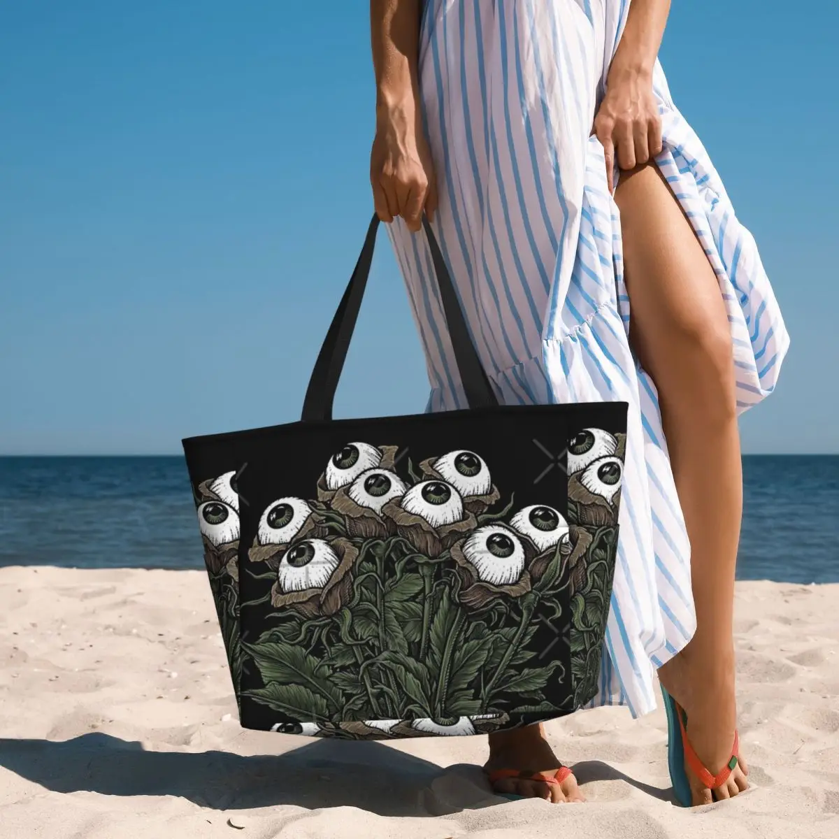 Monster Bouquet borsa da viaggio da spiaggia, borsa Tote Shopping alla moda borsa a tracolla quotidiana modello Multi-stile