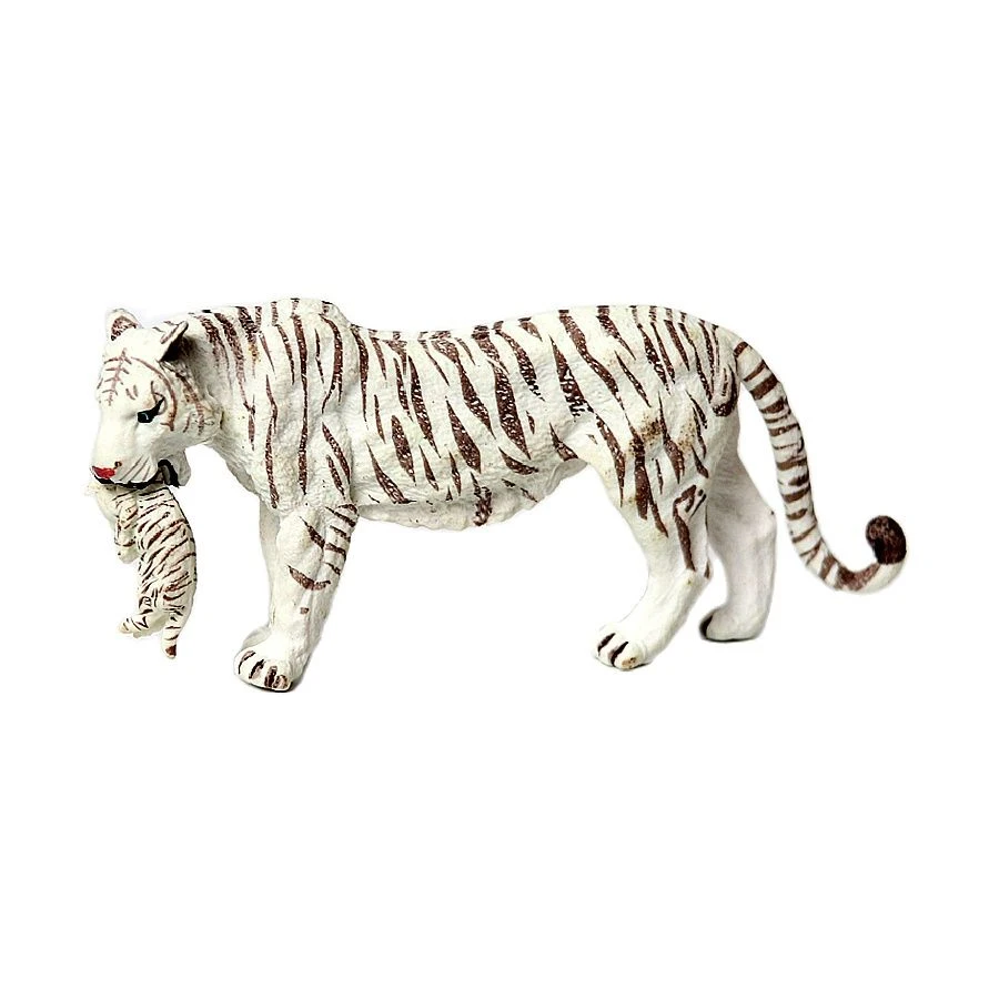 ของเล่นตัวเลขสัตว์Tiger Figurine Tigress Tigerkinป่าสัตว์ป่าFigurines Action Figureของเล่นเด็กเกมเด็กของขวัญสวนสัตว์