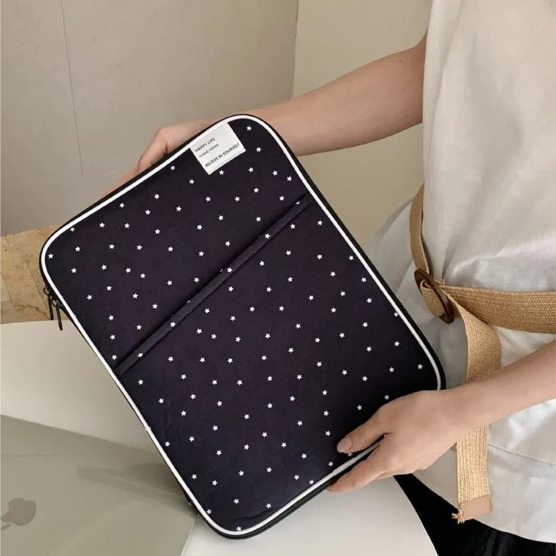 Ins الكورية ستار كمبيوتر محمول كم حمل حقيبة دفتر الحقيبة 13.3 بوصة ماك بوك اير 13 آي باد حافظة للصدمات حقيبة لابتوب محمول محمول جديد #5