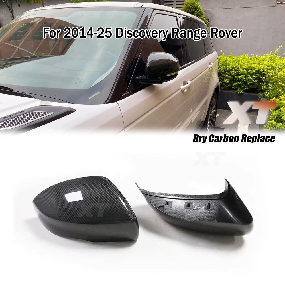 

Replacement For Land Rover 2014-25 Discovery Range Rover Sport Real Dry Carbon Fiber Rearview Mirror Cover Caps