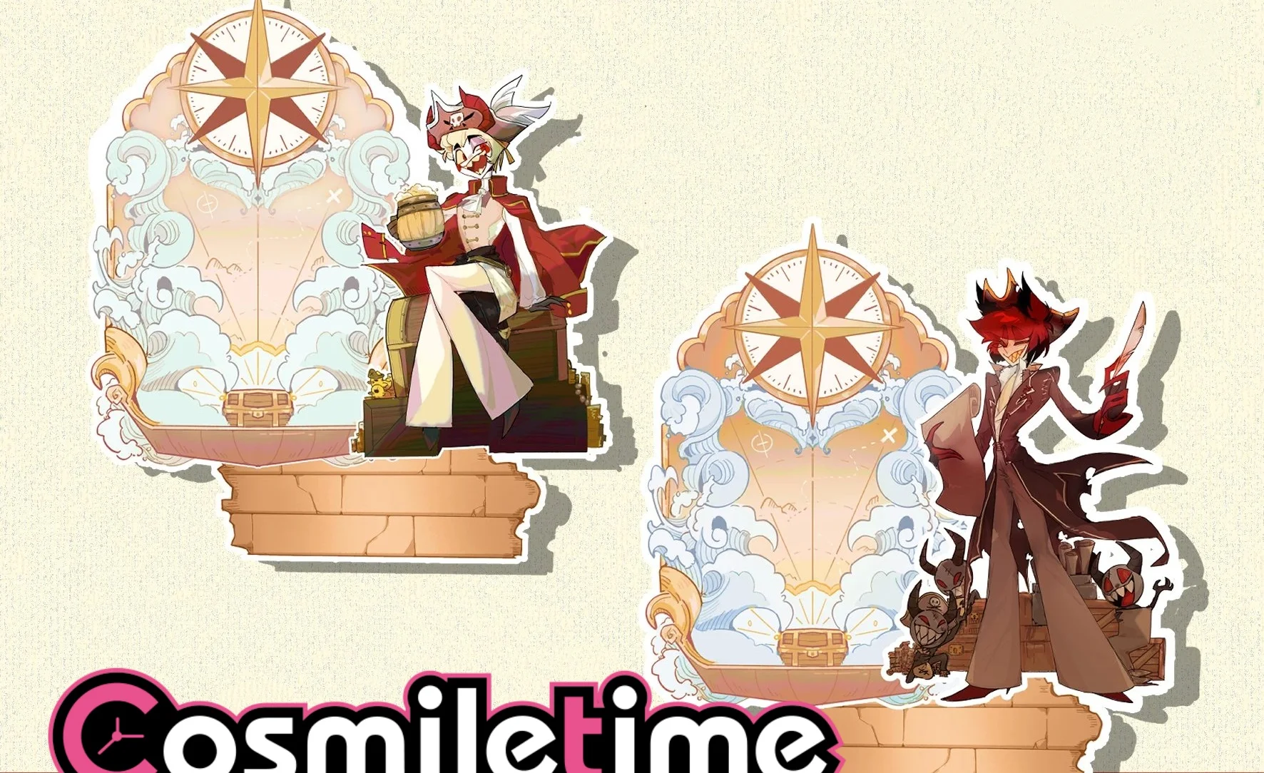 Anime Character Alastor Acrylic Stand Lucifer Acrylic Standee Double Sided Printed Desktop Ornament Cartoon Figure Display YZ