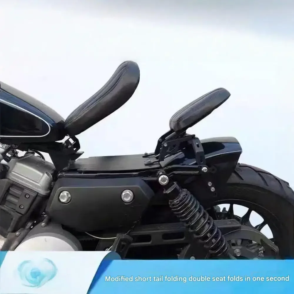 【Precise Fit】Suitable for QJMOTOTR SRV 300 and SRV350S modified folding seat cushions, double seat cushions with hidden design.