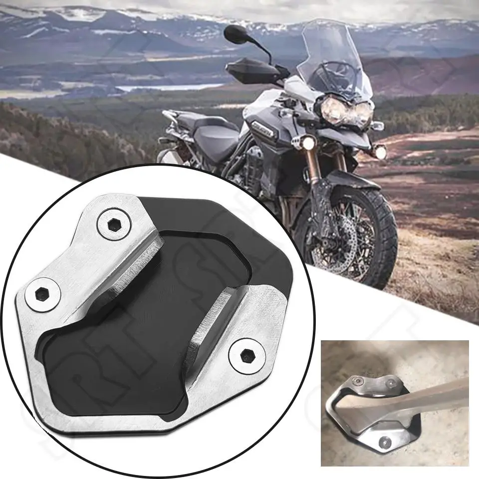 

Fits for Triumph Tiger 800 XCA XR XRT XRX XC 2015-2017 Motorcycle Accessories Side Parking Kickstand Support Plate Extension Pad