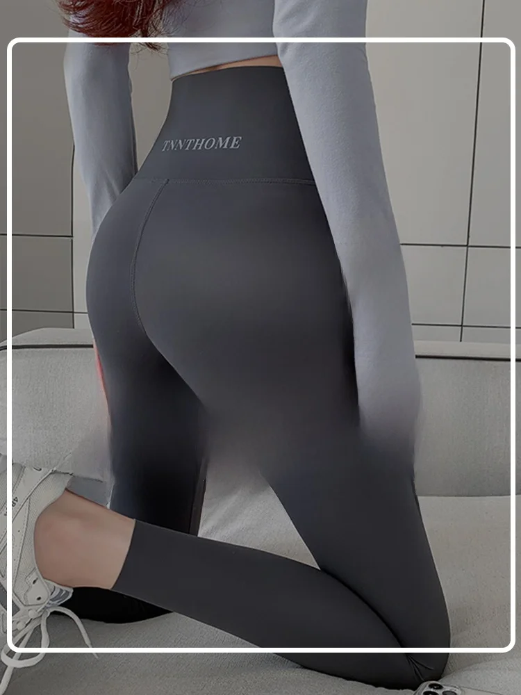 

High Waist Yoga Pants ark Skin Design Outerwear Bot High Waist Tummy Control plus Size Women's Faion Leggings