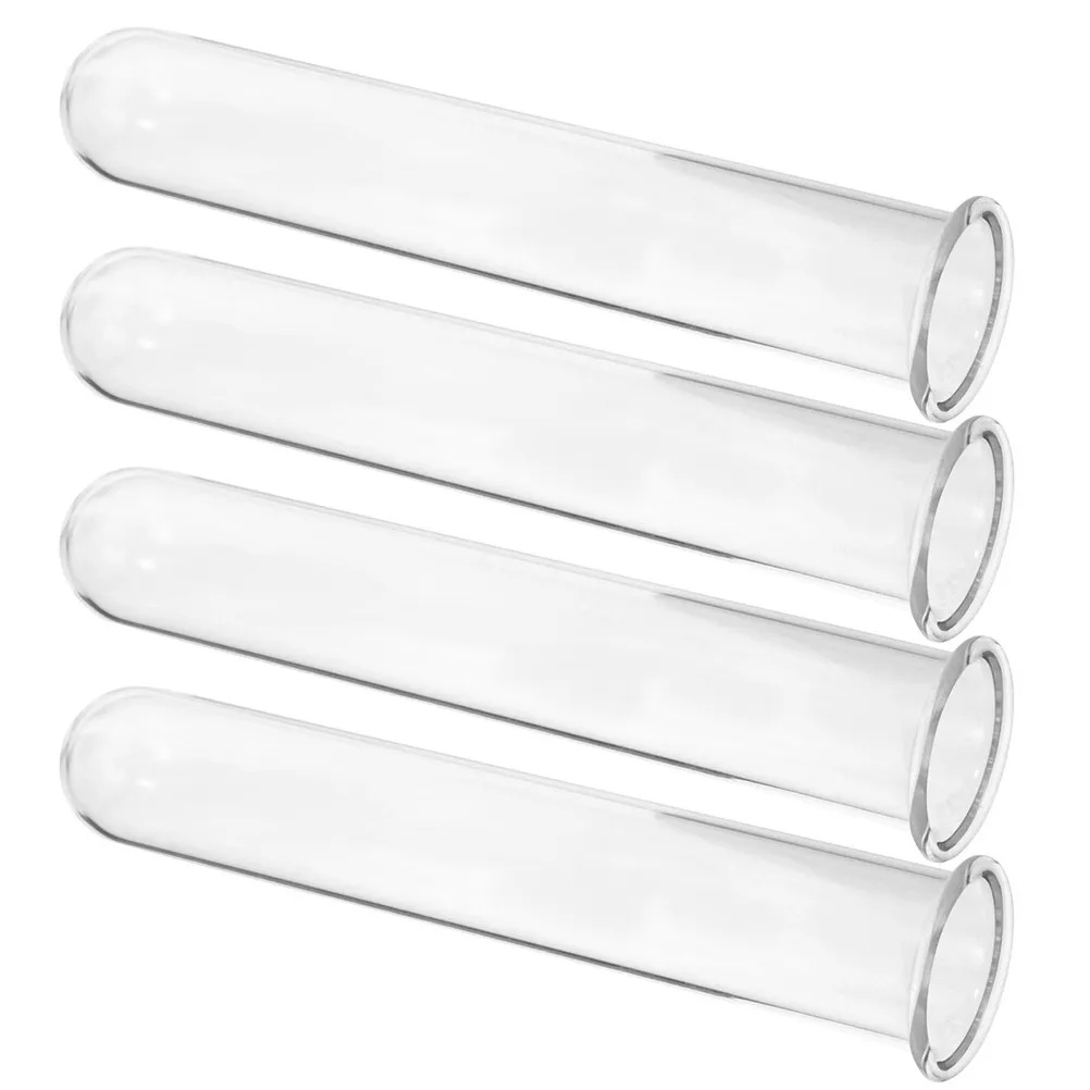 

Набор из 4 элегантных стеклянных ваз-пробирок для выращивания растений, гидропоники, прозрачные вазы для цветов с возможностью просмотра корней, декор для стен и полок