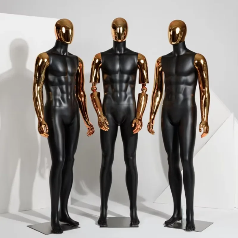 

Black Golden Full Body Mannequin Man Mannequin Male Female Bodybuilder Model Display