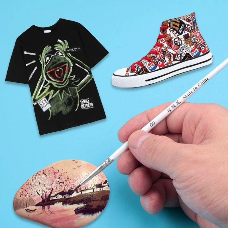 3pcs 0 00 000 Hakenlinie Stift professionelle Feine Tipps Zeichnungsbürsten für Acrylbesten Verkauf