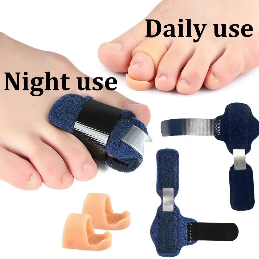Täglicher und nächtlicher Zehenglätter, Hammerzehen-Korrektor, Zehenbandage, Schiene, Hammerzehen-Schiene, Wickelabdeckungen, gebrochenes Fußpflege-Werkzeug