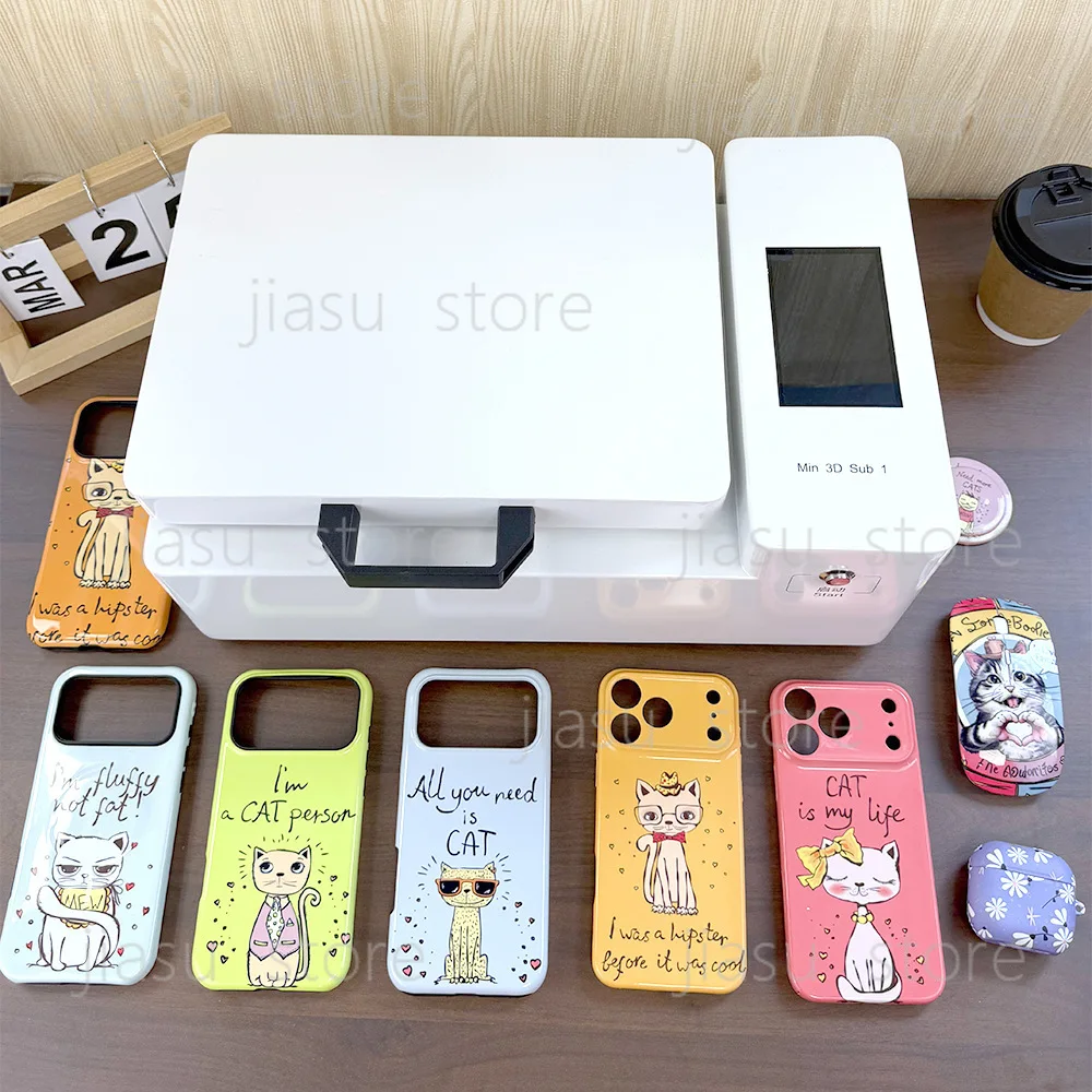 Mini 3D Film Vacuum Heat Transfer Sublimation Machine, Single Output Phone Case Printing Vacuum Forming Equipment