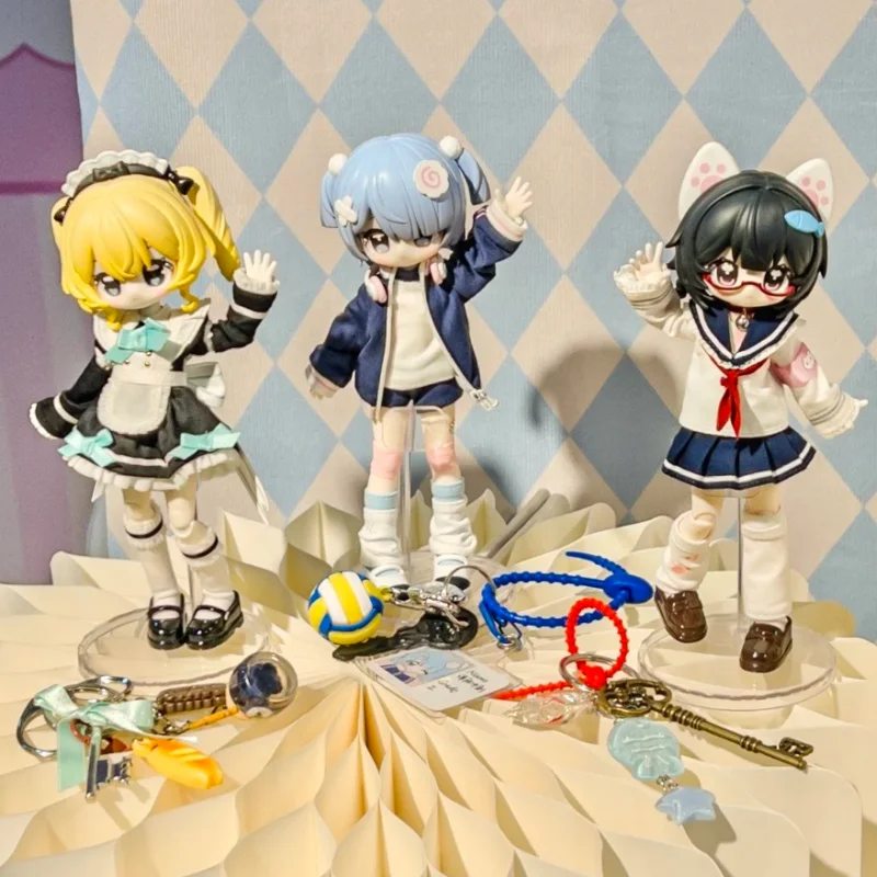 สินค้าใหม่ ของแท้ ฟิกเกอร์อนิเมะ 1/12 BJD MJD กล่องสุ่ม ซีรีส์อาร์ตบุ๊ค พร้อมตุ๊กตาขยับได้ ของสะสม ตัวละครสำคัญ