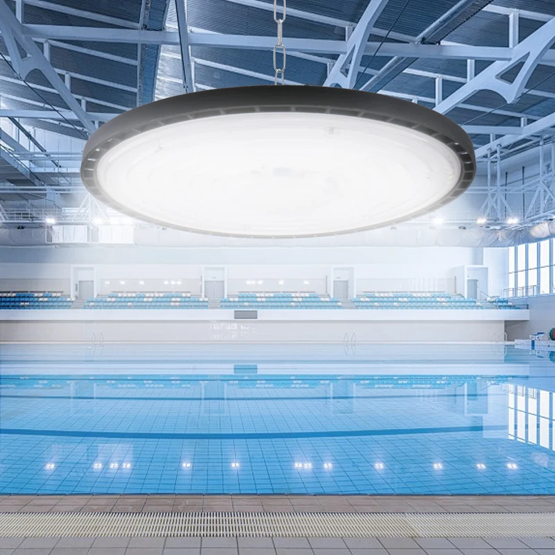 Modern Industrial Lighting Fixtures with Super Bright 100W 150W 200W Aluminum Shell Waterproof Market Garage Warehouse Lighting